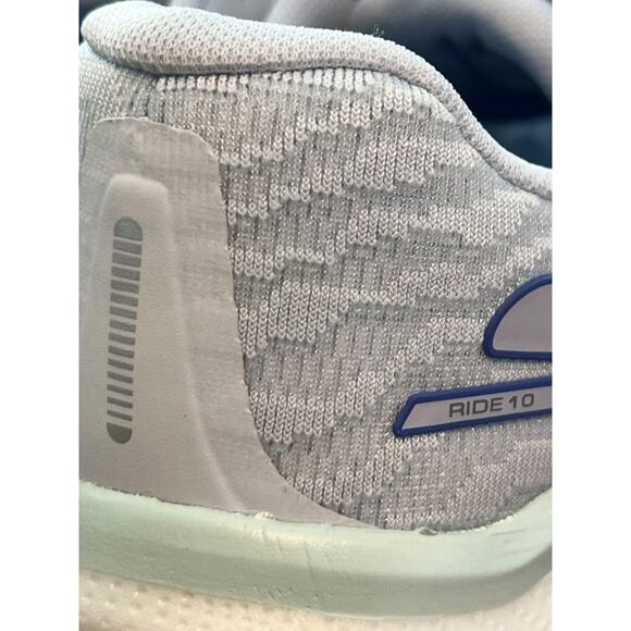 7.5 M Skechers Go Run Ride 10 Light Grey 172045/LTGY Women's NWOB - Picture 9 of 11